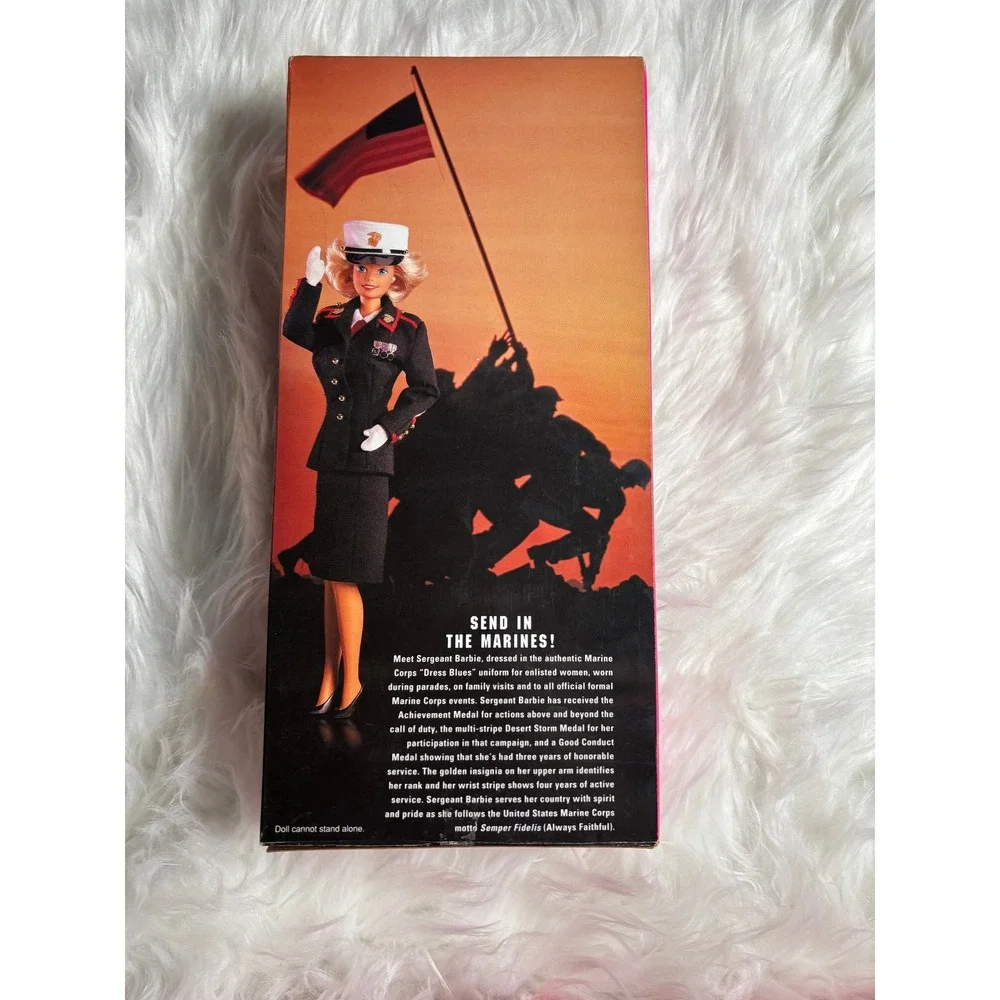 Mattel‎ Marine Corps Barbie Doll OS Black Stars n Stripes Special Edition 1991